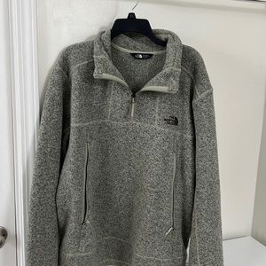 Grey North Face Fleece Pullover